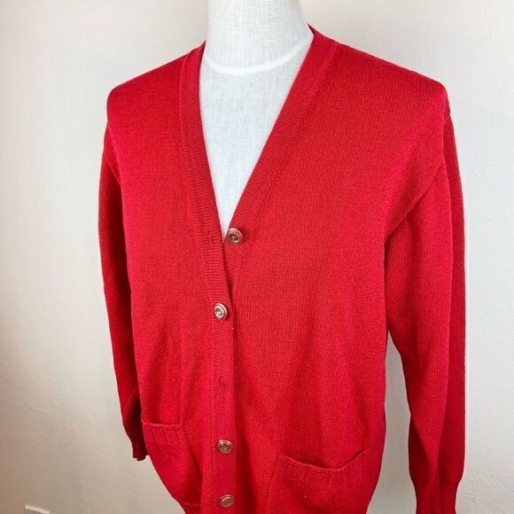 St. John Sport Gold-Button Knit Cardigan - Picture 2 of 6